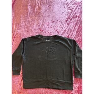 Victoria's Secret Sport Gray Pullover Stars Glitter Women's XL comfy sweatshirt